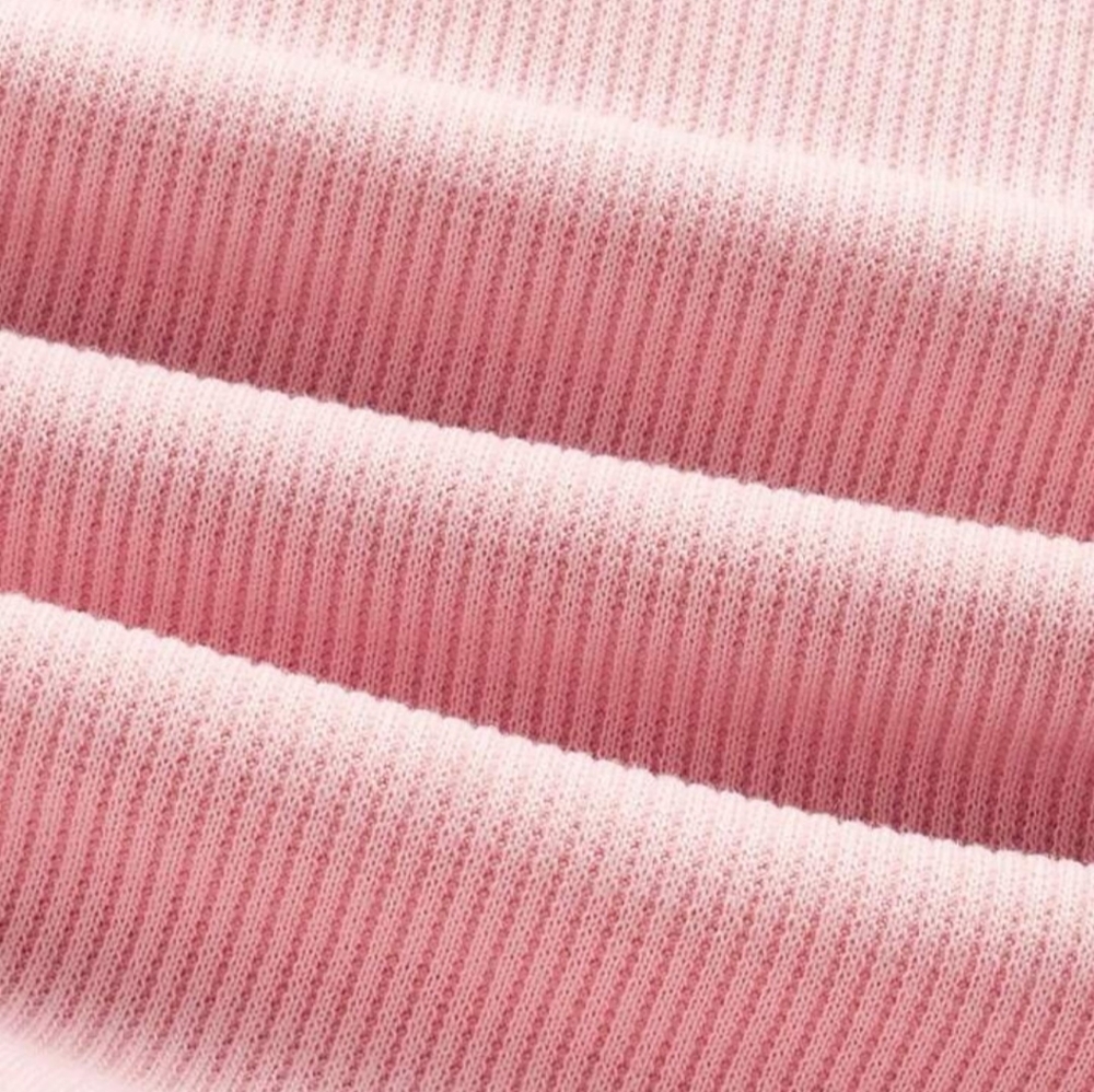 Shein Ribbed Crop Tee with Oversized Bow, medium/6, NWT - Picture 4 of 7